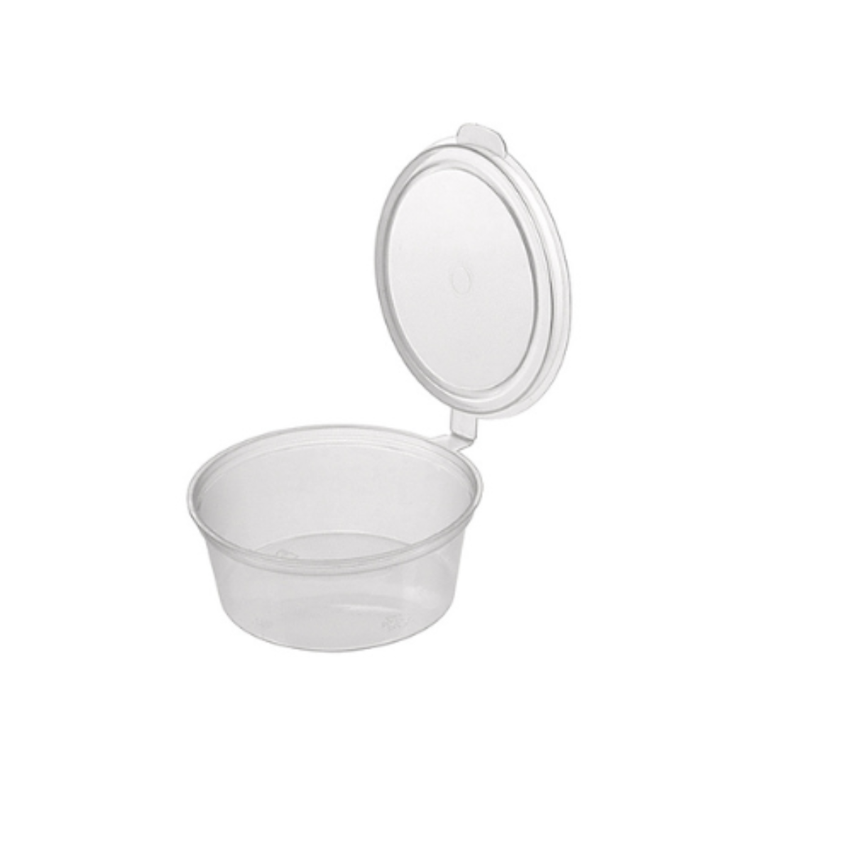 Hinged Lid Injected PP Round Sauce Containers - Sanplast