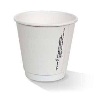 8oz dw white plain 90 mm cup